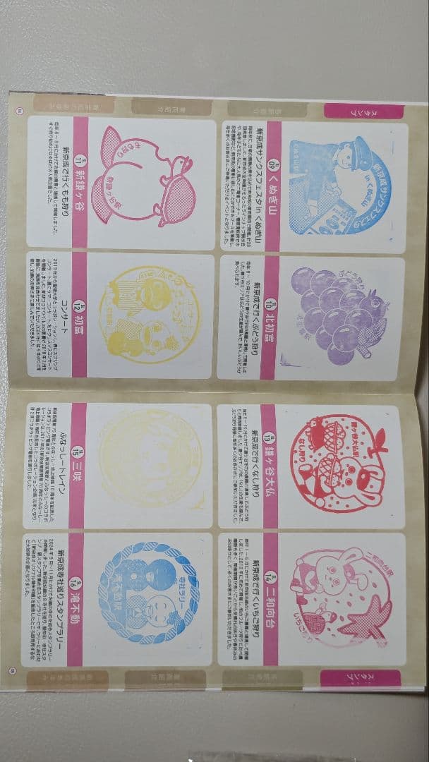 完成版 新京成24stationスタンプラリー 押印済み