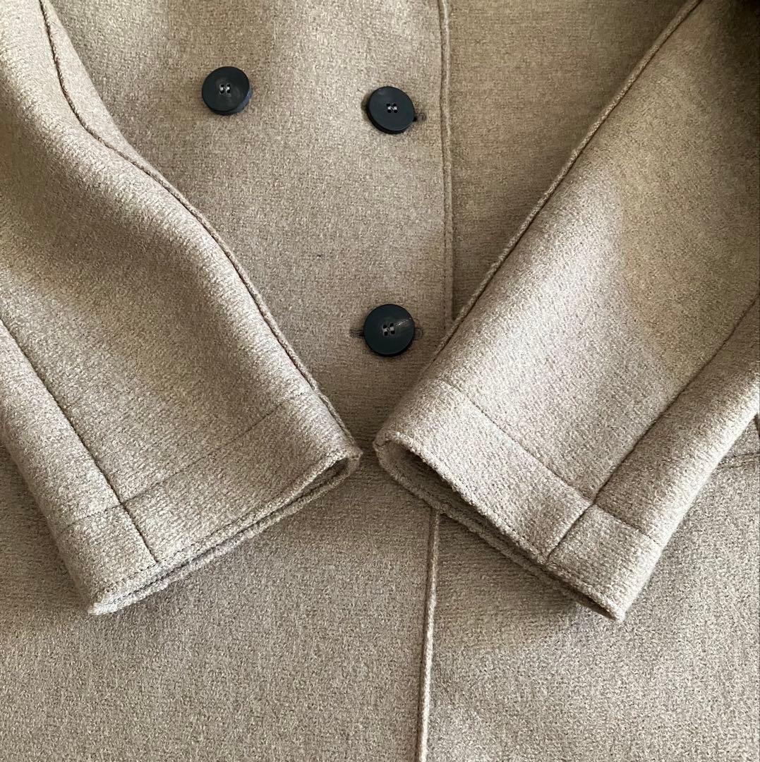 Harris Wharf London プレスドウールコート キャメル 38