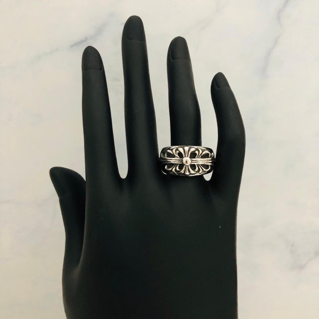 25号　シルバー925 リング　指輪　フレア　ユリ　新品　即納 4-1　8954