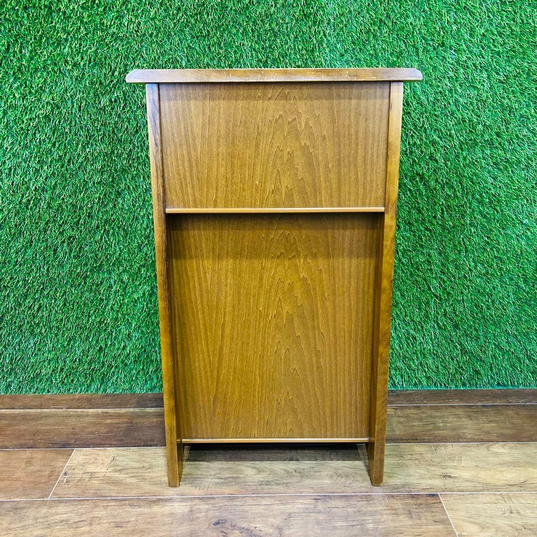 カリモク　アンティーク　レトロ　調　スリッパ　ラック　飾り棚　棚　電話台