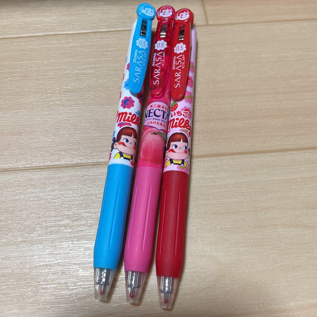サラサクリップ × 不二家 コラボ ボールペン ペコちゃん 工場 未使用
