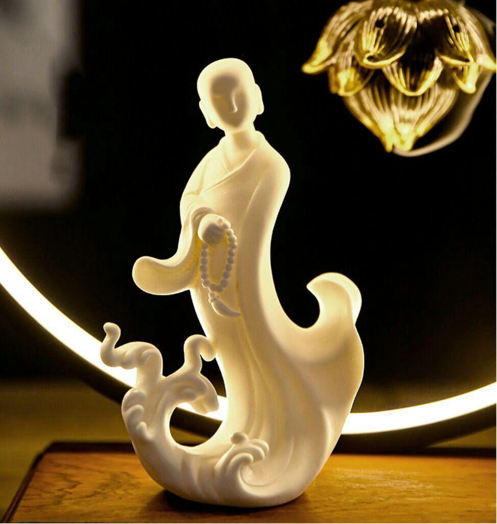 禅の意 加護を平安を保つ 陶磁器 仏手蓮の花香炉