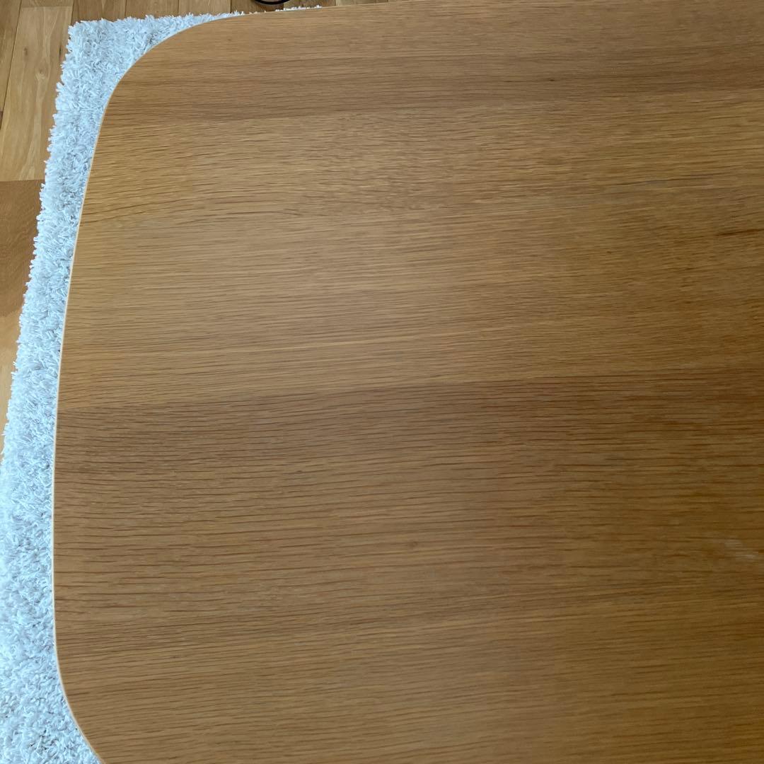 ラスカル様　無印良品　オーク材テーブル・丸脚・幅１５０ｃｍ幅　廃盤