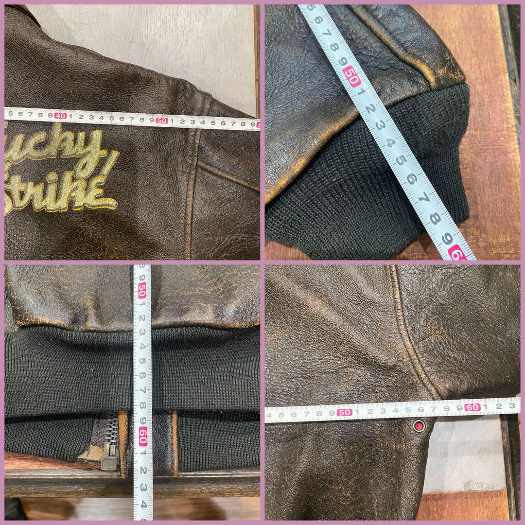 d*3様 希少 アヴィレックス レザージャケット ピンナップガール 90s ビン