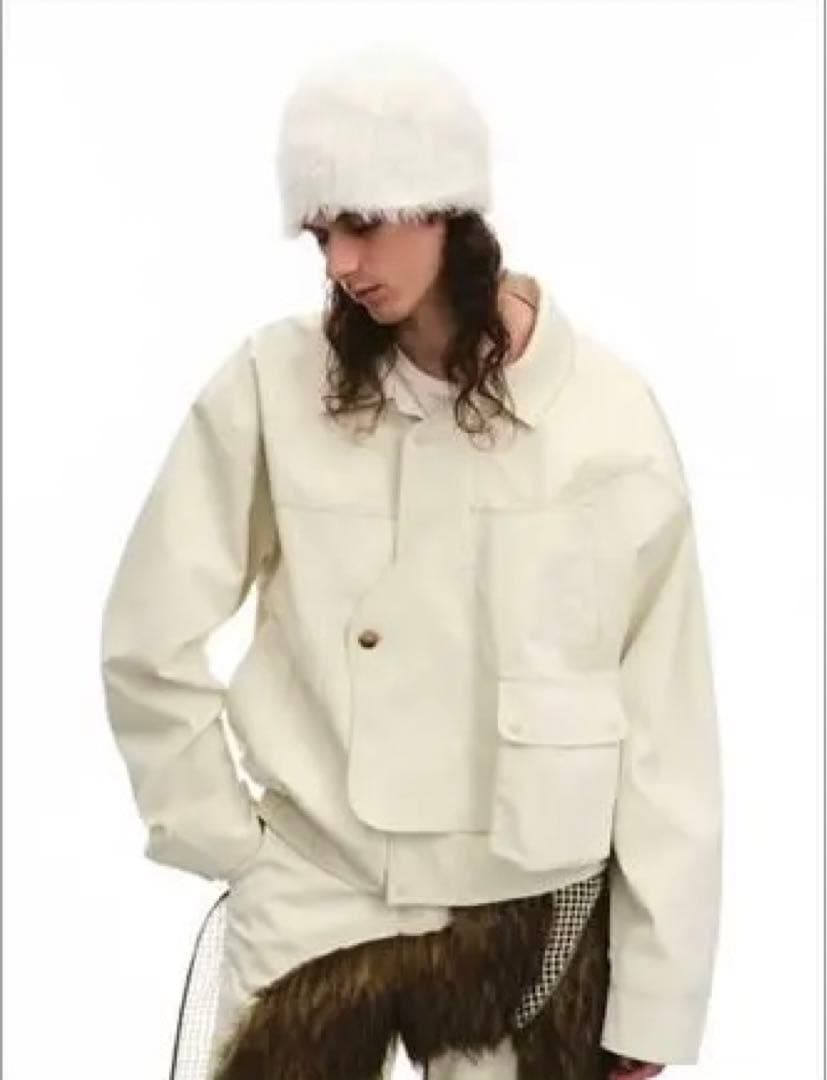 NUTEMPEROR フェイクレザージャケット