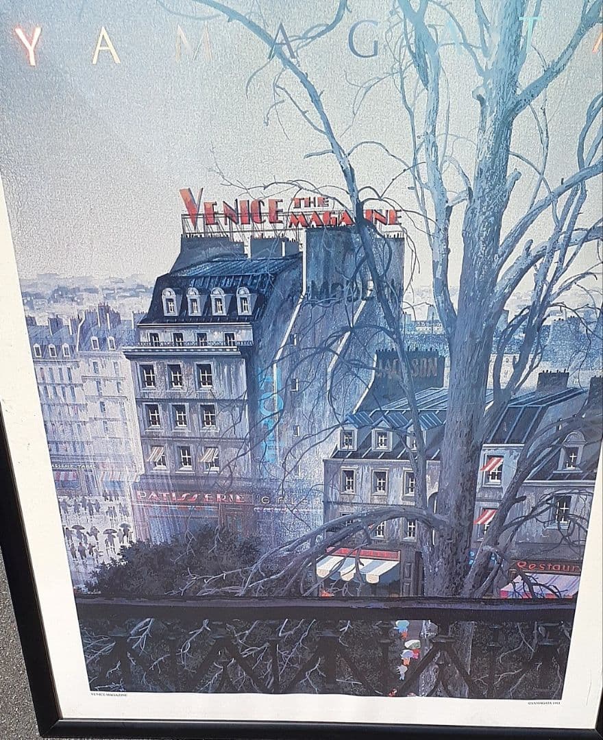 激安。デカい特大！額入り！ヒロ・ヤマガタ VENICE MAGAZINE
