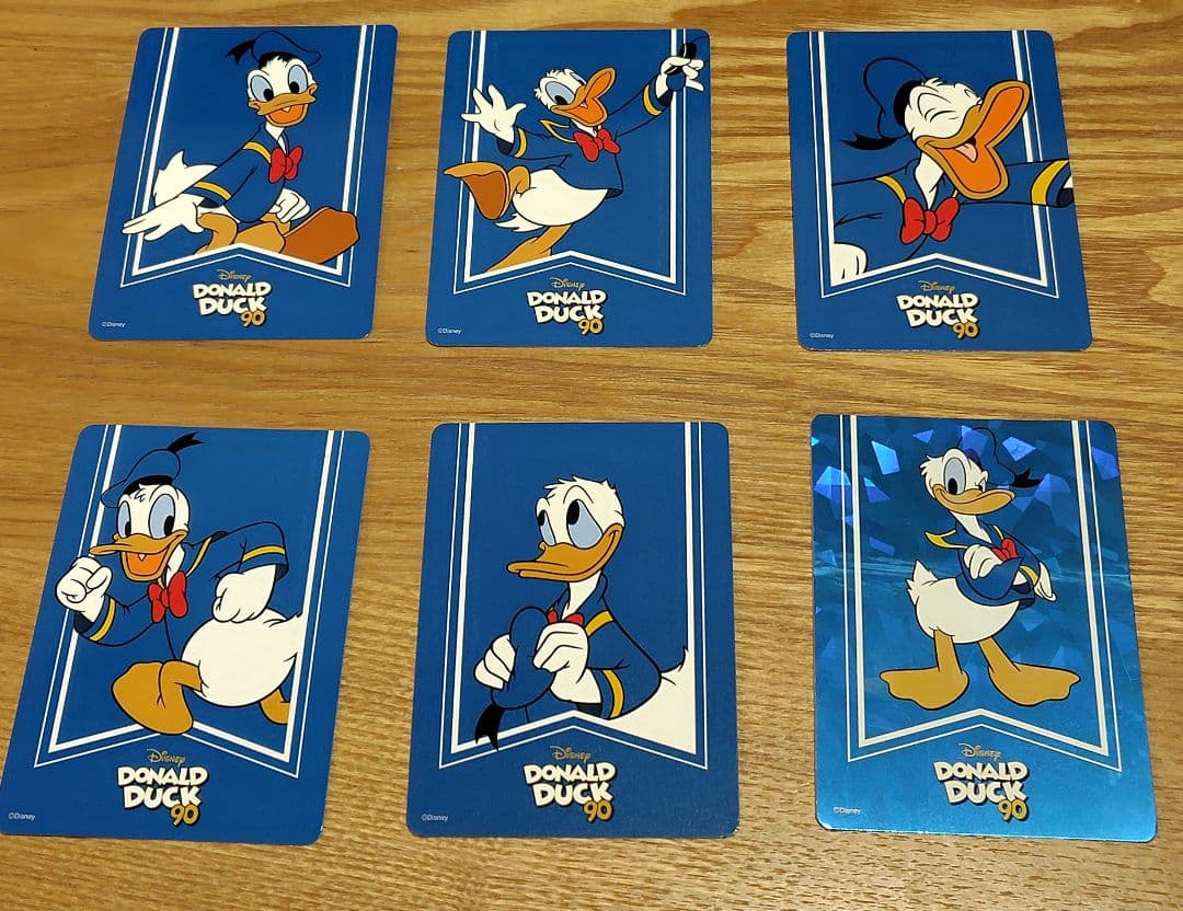 ディズニーストアじゃんけんカード ドナルド90周年 6枚コンプリート