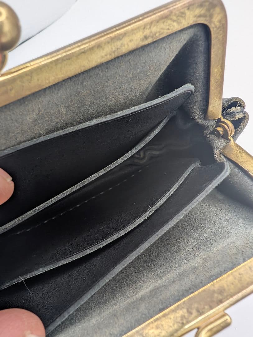 N25 がま口財布　Mサイズ　ブラック