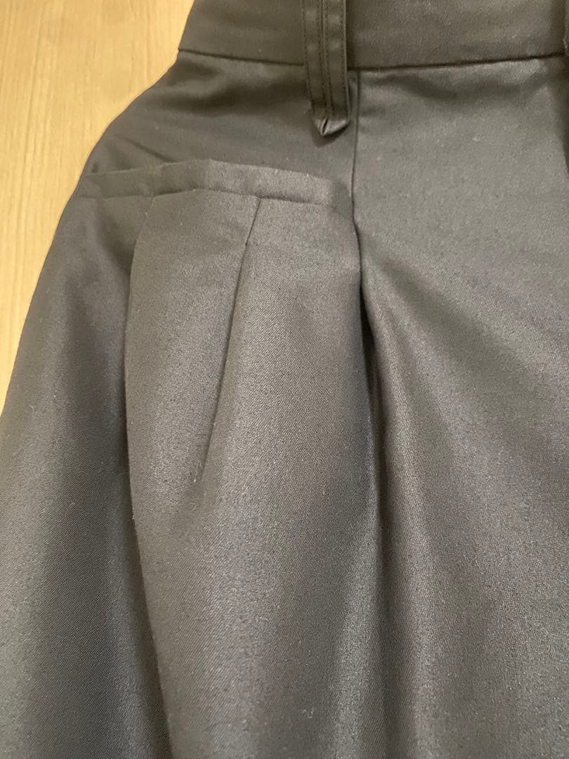 美品T. japan tuck chino pants タックチノパンツ36黒