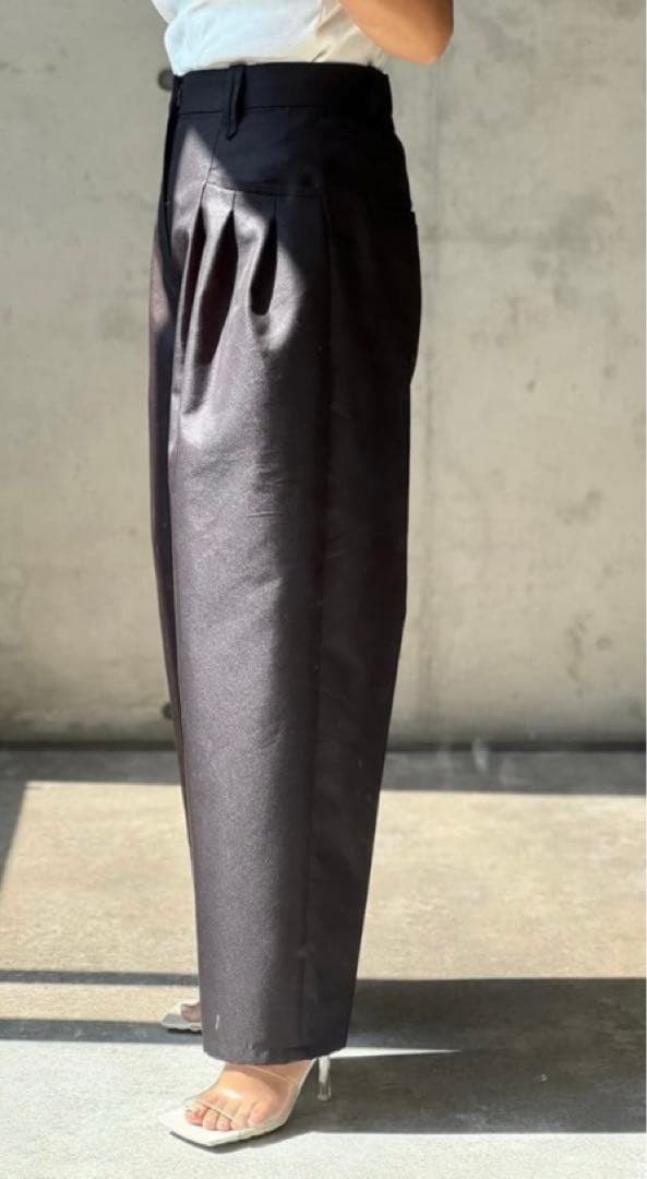 美品T. japan tuck chino pants タックチノパンツ36黒