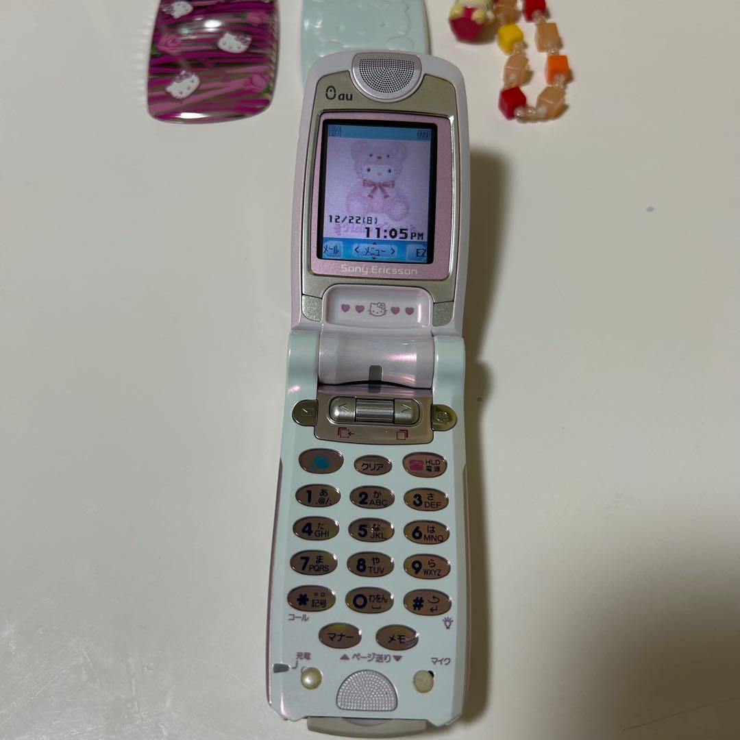 希少】au A3014S ハローキティコラボモデル ガラケー 平成レトロ