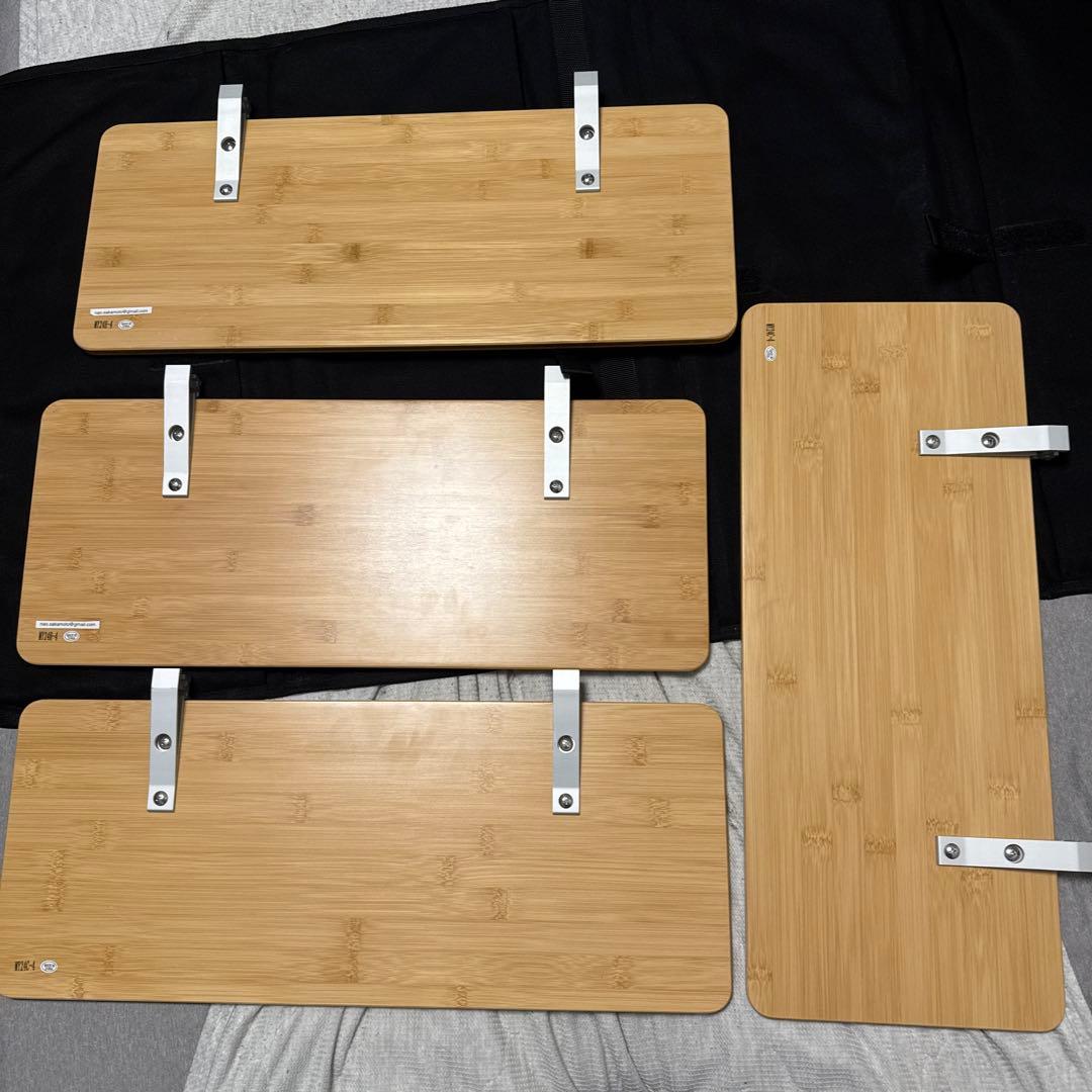 スノーピーク スライドトップロングハーフ竹 4枚&専用ケースセット