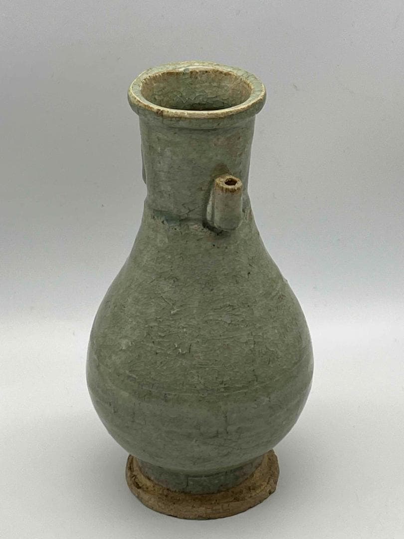 北宋時代 青白磁貫耳瓶 景徳鎮 影青 花入 花瓶 茶道具(