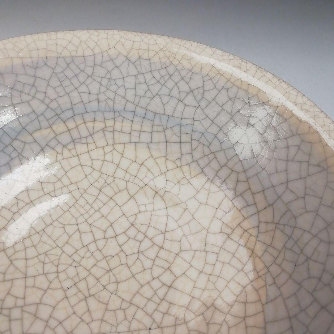 T703 茶碗 『白刷毛目 平茶碗』『桂窯 伊東桂楽 造』 共箱 抹茶