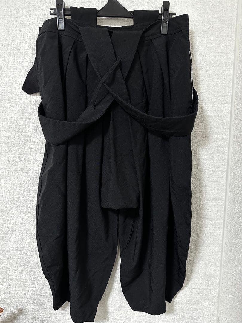 AD2017 コムデギャルソンガール 吊りパンツ 黒　エステル