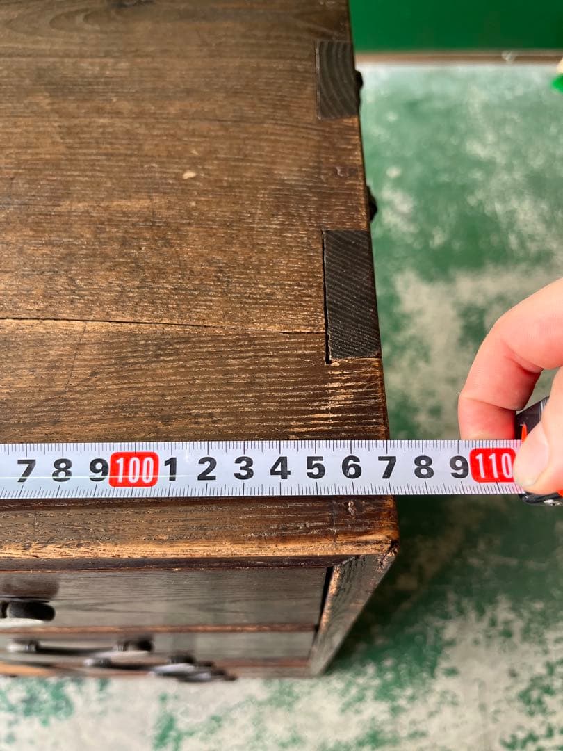 和箪笥 昭和レトロ 当時物 インテリア アンティーク ビンテージ 鉄金具