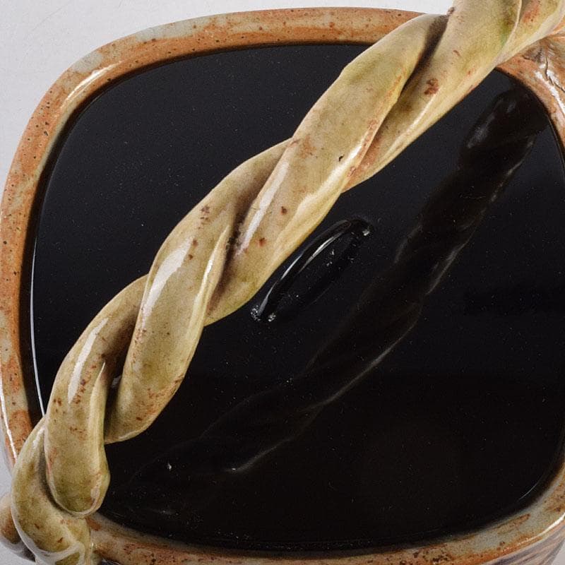 茶道具 御深井焼 手付水指 銘「柳水」 藪内流透月斎極め箱 M R9276B