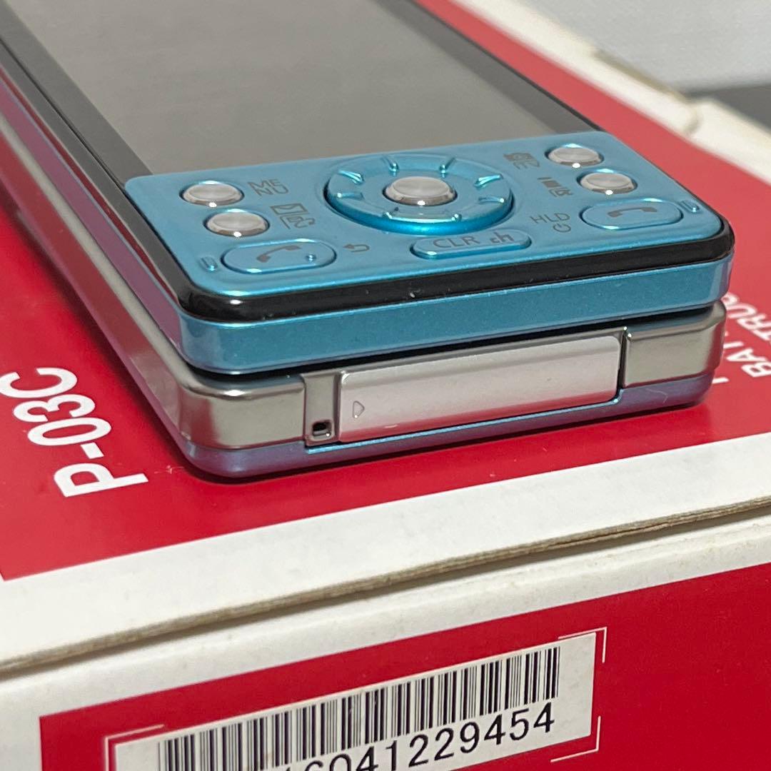 新品未使用】ドコモ P-03C 13.2メガピクセル ブルー docomo - メルカリ