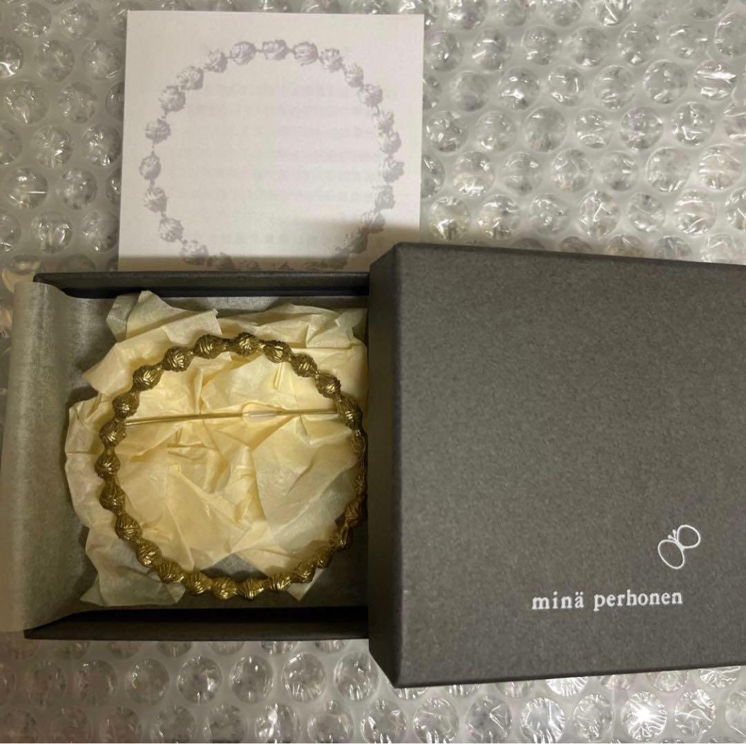 ミナペルホネン タンバリン ブローチ antique gold - メルカリ