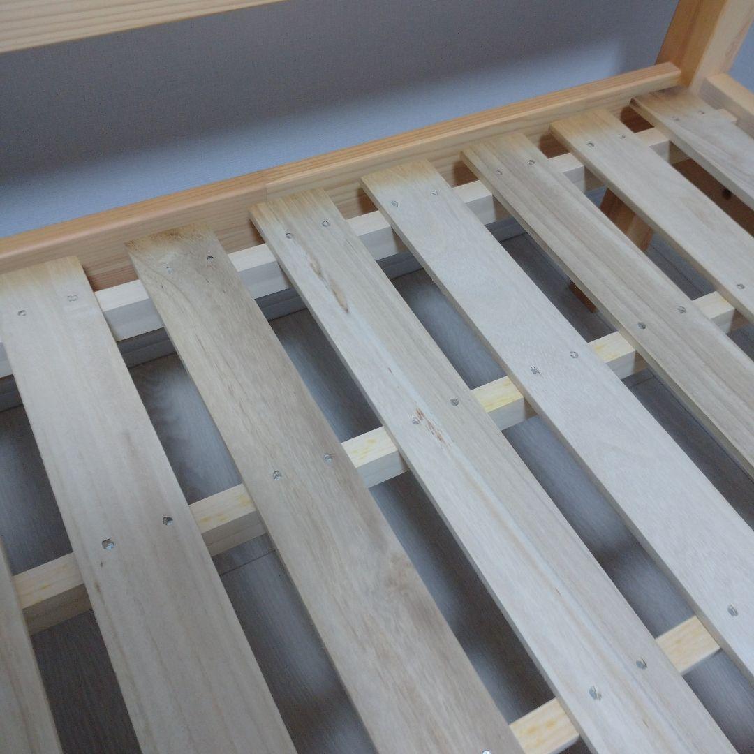 【引取限定】無印良品 シングルベッド パイン材