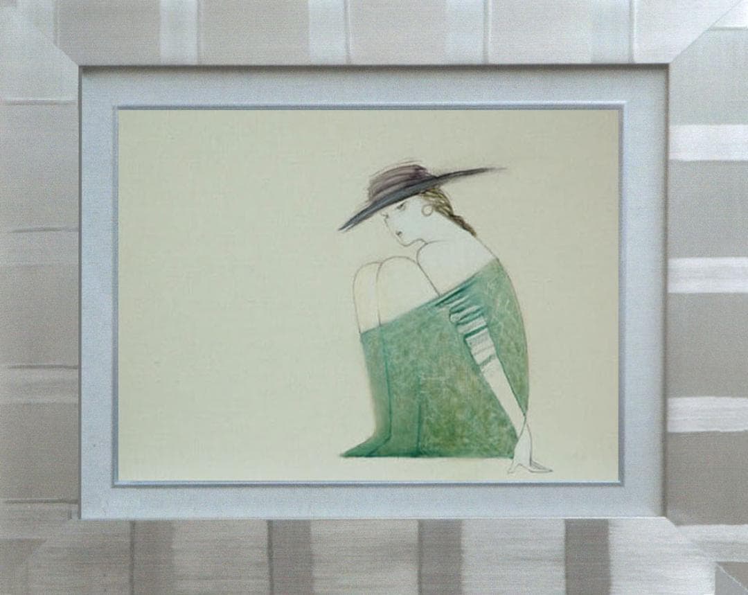 油絵 菅家令子 絵 絵画 インテリア F4-072012 人物 女性