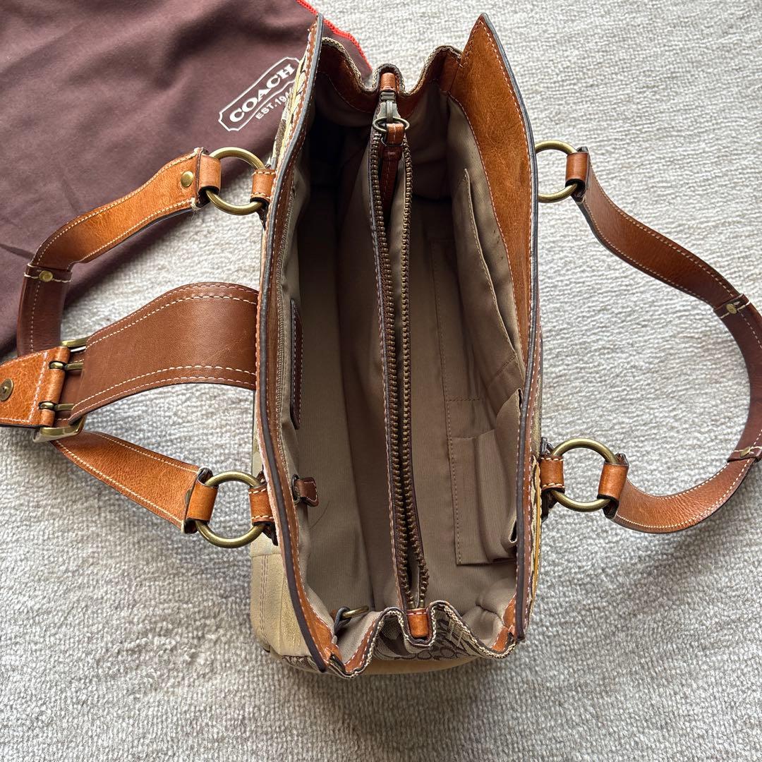 COACH パッチワークレザー ハンドバッグ保存袋付き　ヴィンテージ