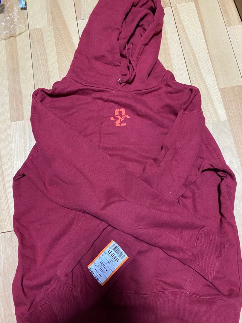 エヴァンゲリオン アスカ ラングレーレジェンダ パーカー 二号機レッド　Lサイズ