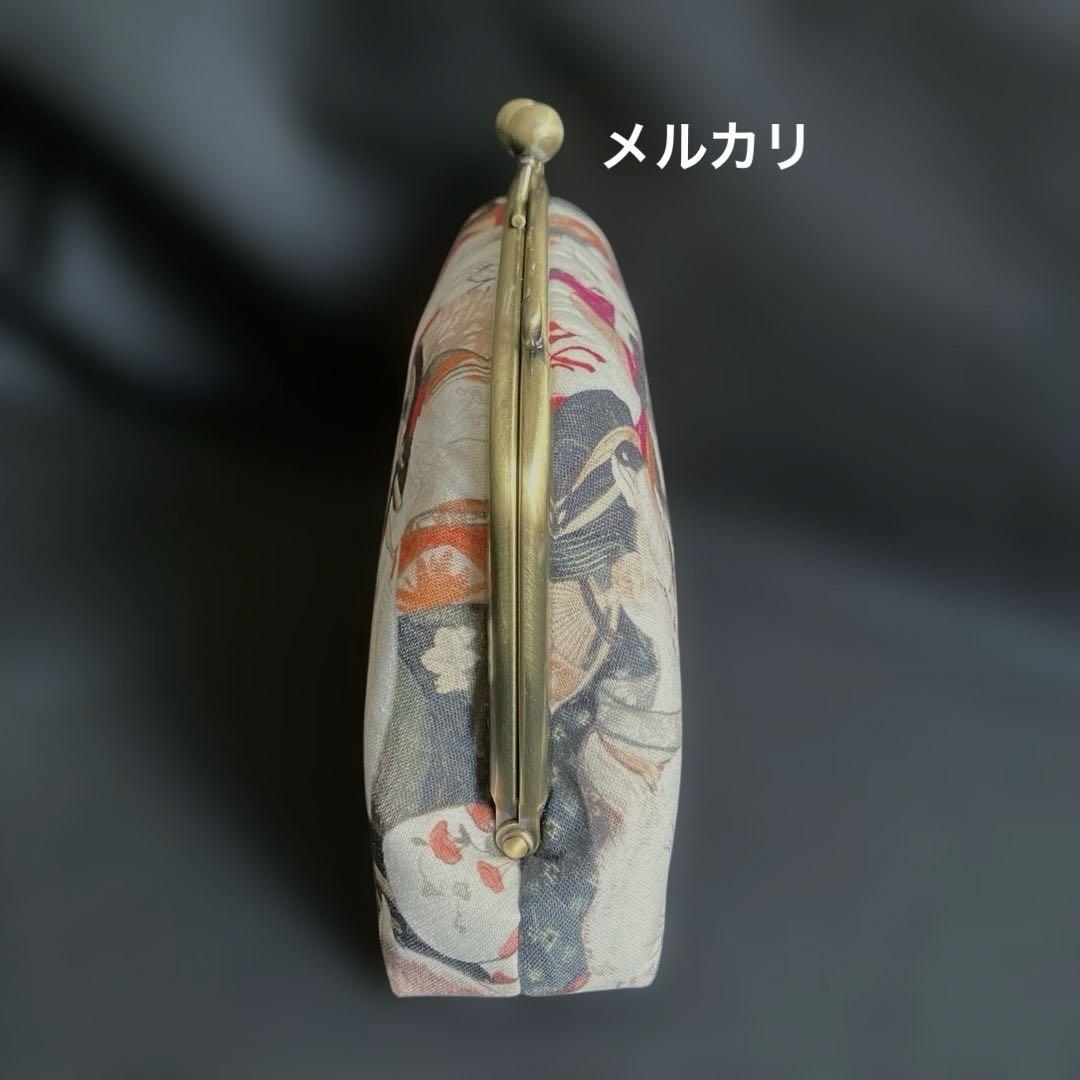 妖怪猫　ハンドメイド　親子がま口長財布　和柄