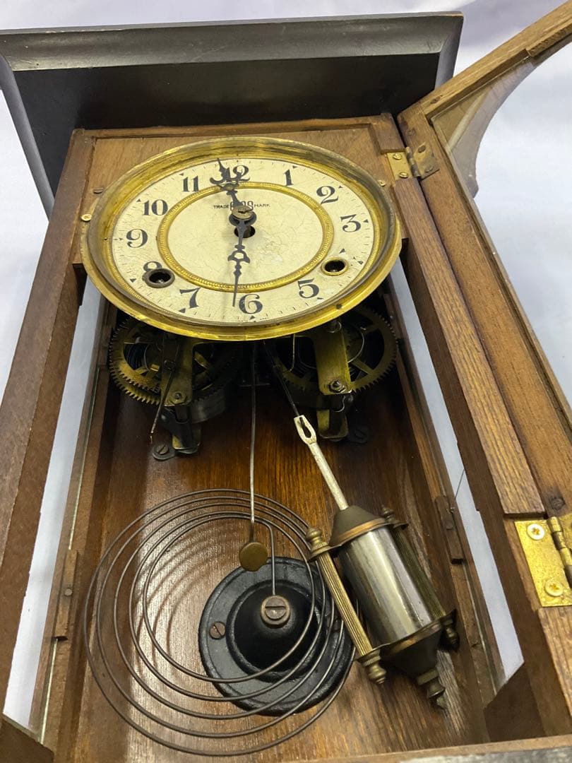 (19)TRADE BIOS MARK 振り子時計　レトロ稼動品　アンティーク
