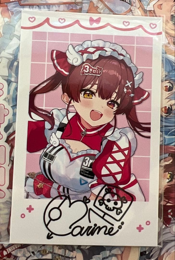 ホロライブ 3期生 1stEPきゅるるん大作戦 マリン チェキカード 特典 CD