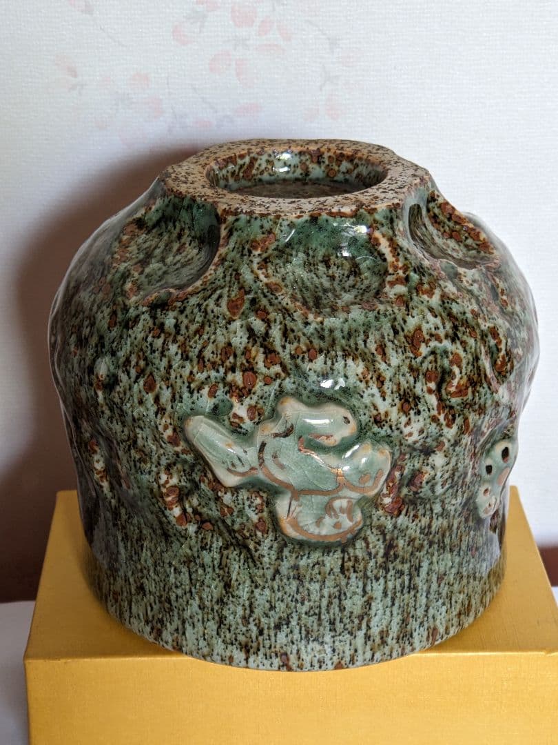 ♦相馬焼珍物 レア物大堀相馬焼 相馬駒焼 抹茶碗 茶碗 茶道具 古美術品 骨董品