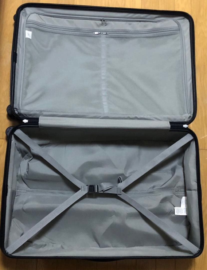 無印良品 キャリーケース 大型 88L ベージュ スーツケースカバー付き