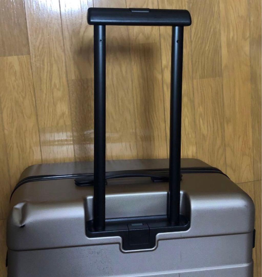 無印良品 キャリーケース 大型 88L ベージュ スーツケースカバー付き