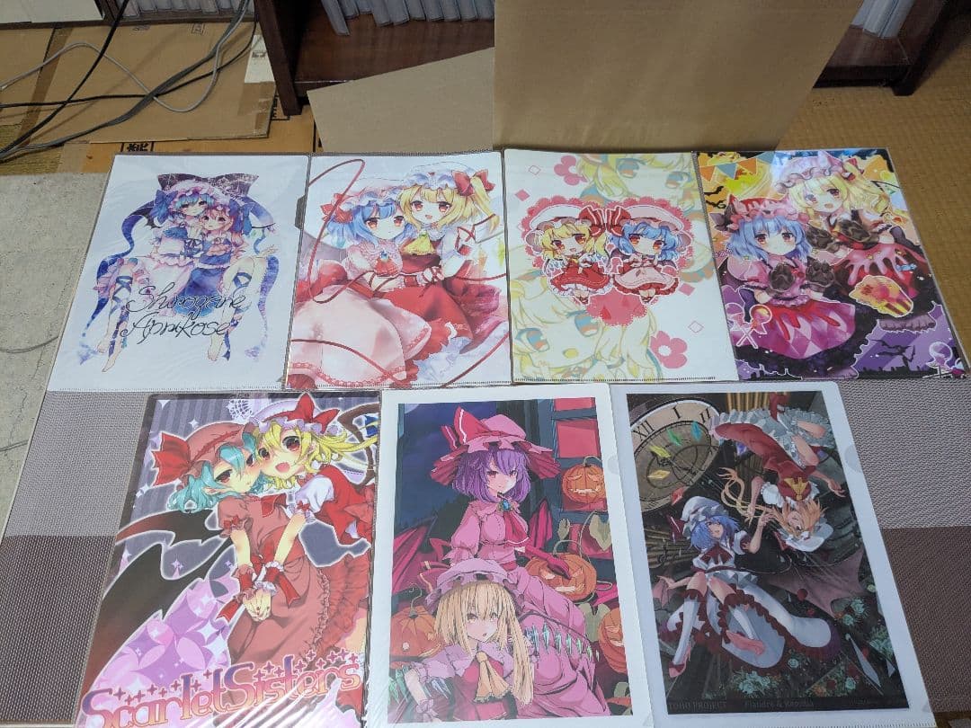 東方project　レミリア＆フラン　A4クリアファイルセット3 東方project レミリア＆フラン A4クリアファイルセット3