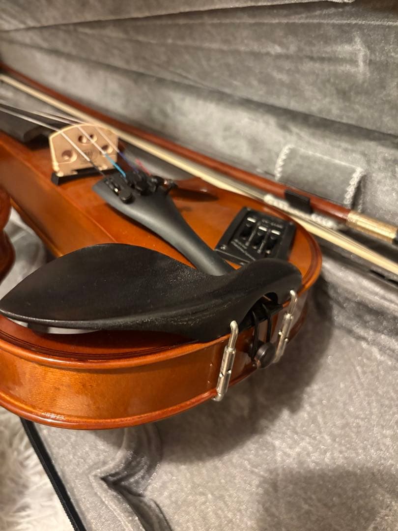 カルロジョルダーノ エレキバイオリン ケース弓付き cv-210e 顎当て