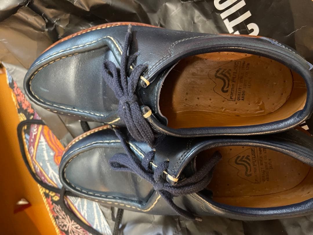 安藤製靴　チロリアンシューズ　ラッセル　レッドウイング　ウエスコ モカシン