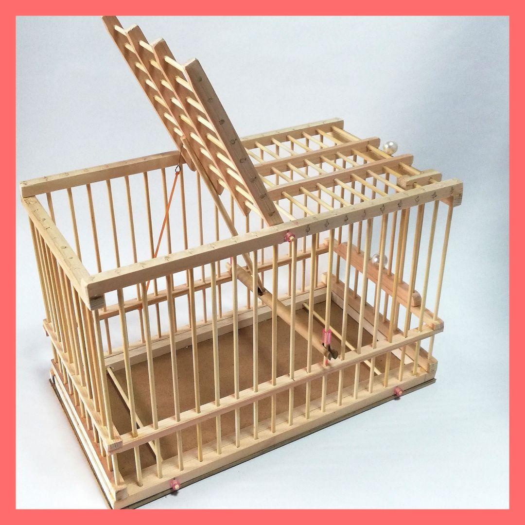 鳥かご 上部開閉式 [落とし籠] ☆ハンドメイド品 - メルカリ