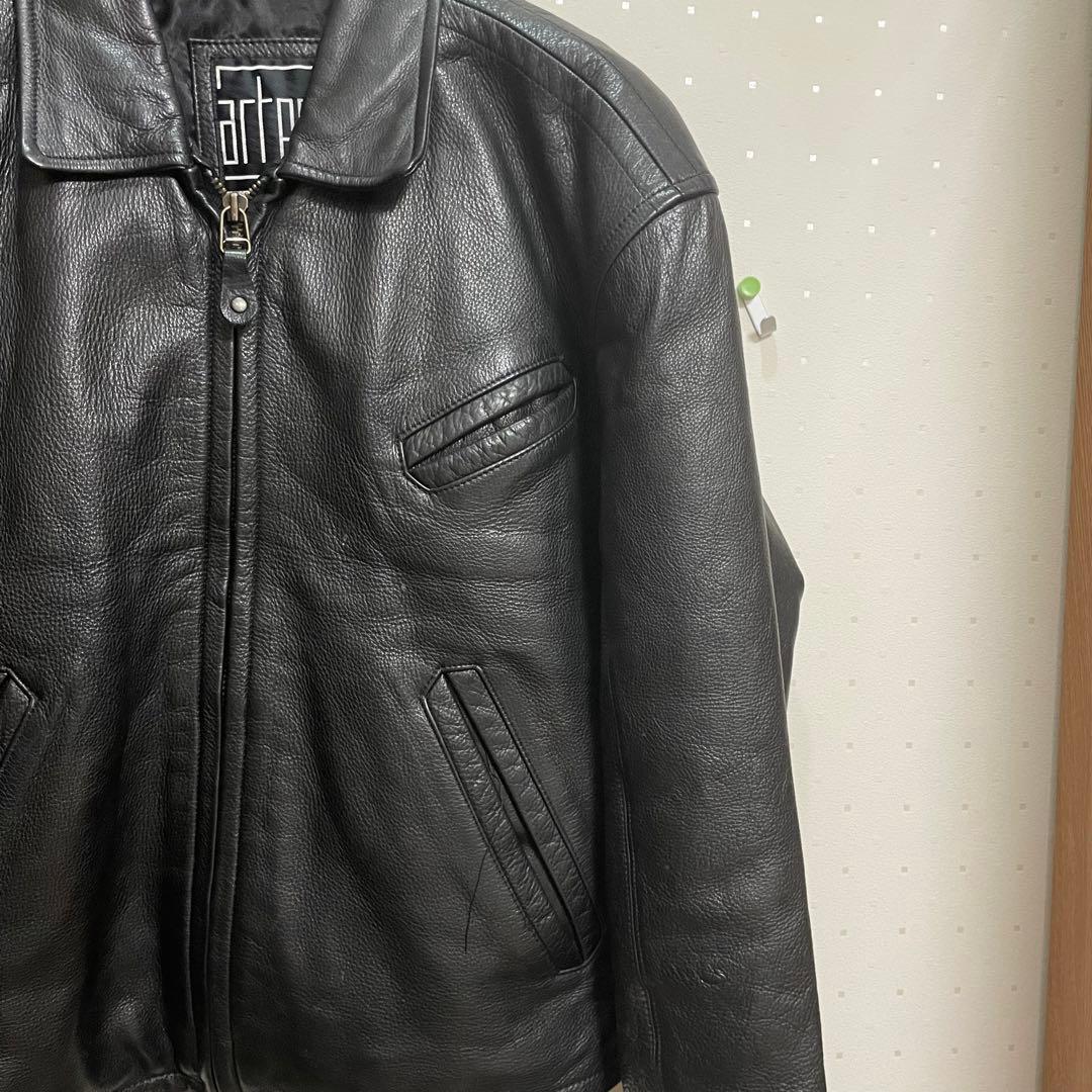 ジュンハシモト レザー ライダース junhashimoto シワ加工 シングル