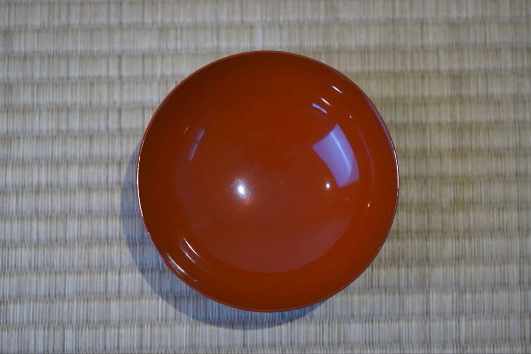 能登輪島塗 銘 玉峯 朱漆 根引松見返翁蒔絵 吸物椀 2客/ 木製漆器 茶懐石