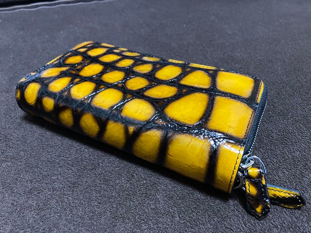 クロコダイル（本物）Wファスナー長財布☆新品未使用☆最終値下げ価格☆