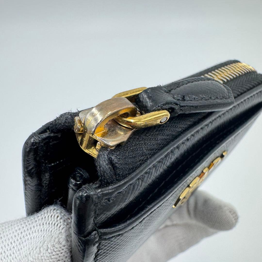 PRADA プラダ サフィアーノ レザー ケース ブラック シリアル 箱