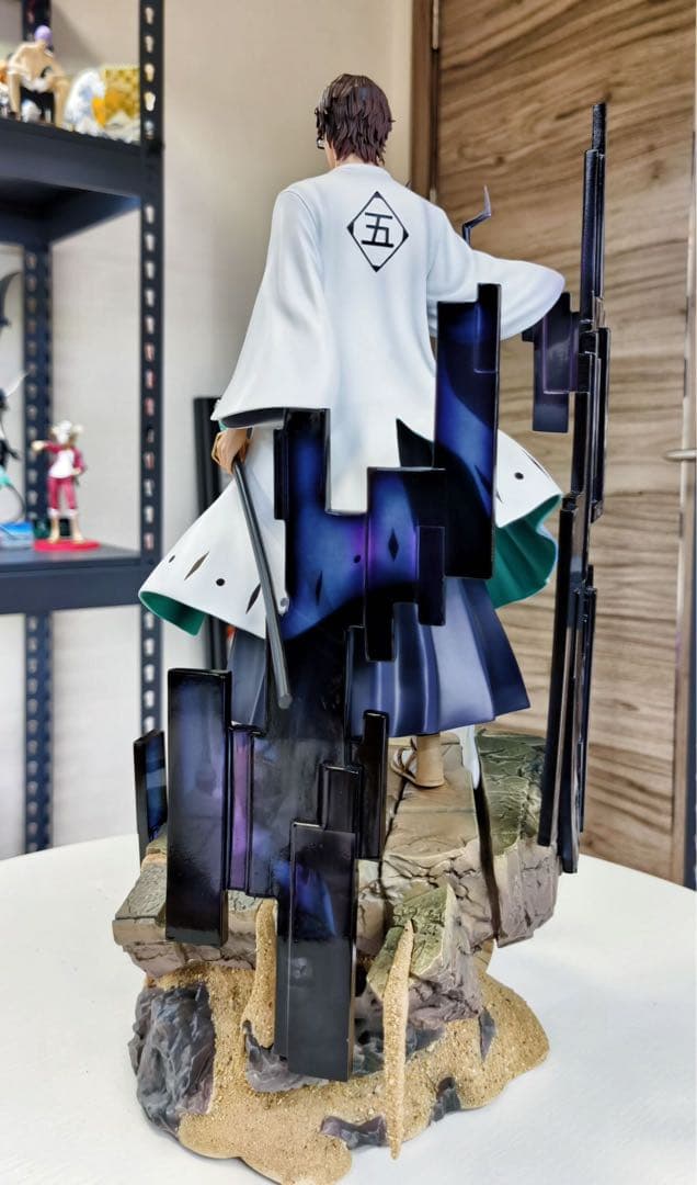 BLEACH 黒衣少年図 藍染惣右介 ガレージキット ガレキ スタチュー①⑨