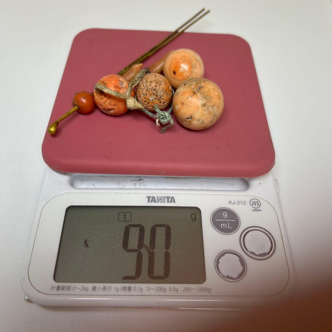 本赤珊瑚 特大 大玉 90g トヒサ 東さ7-1128☆2F