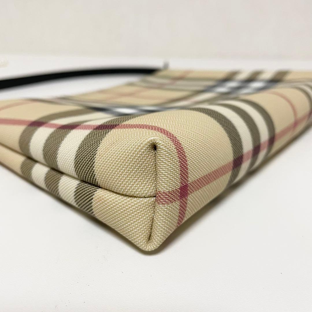 BURBERRY バーバリー ノバチェック アクセサリーポーチ ベージュ 美品