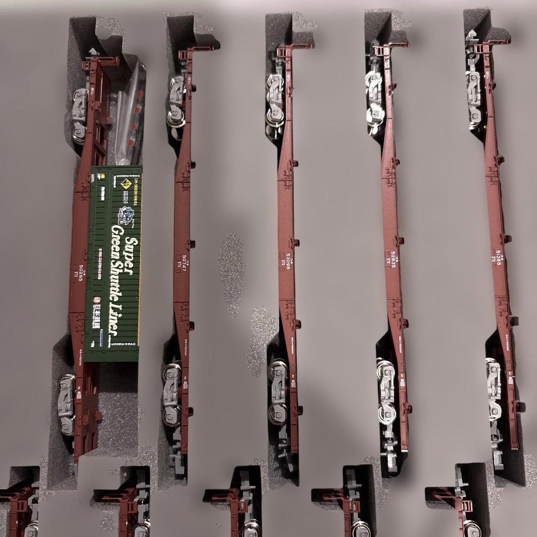 KATO 10-1317 コキ50000(グレー台車)コンテナ無積載11両セット