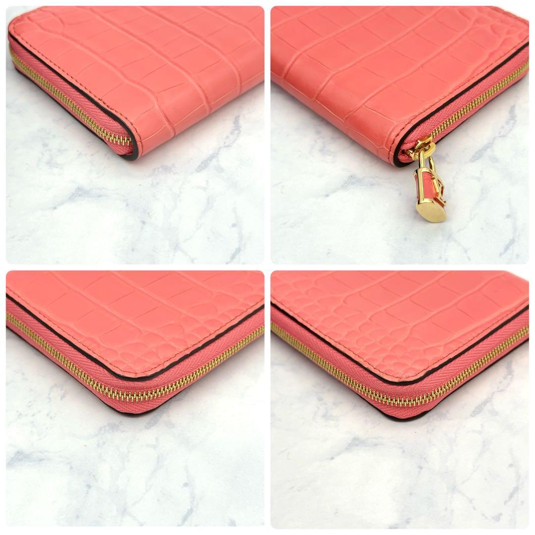 【新品級・限定】ルイヴィトン クロコダイル ジッピーパース ピンク 小銭入