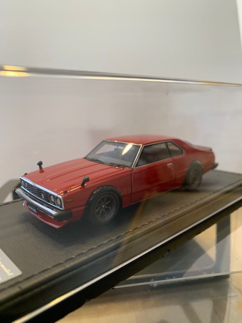 イグニッションモデル1/43 スカイライン 2000GT-ES C210 レッド