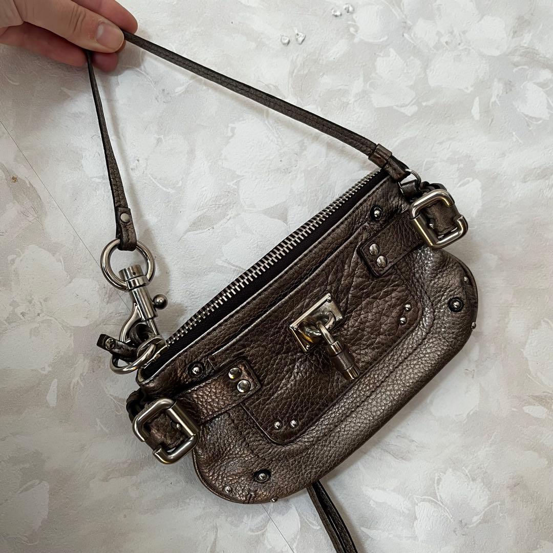 新品同様 美品 Chloe クロエ レザー パディントン ミニバッグ