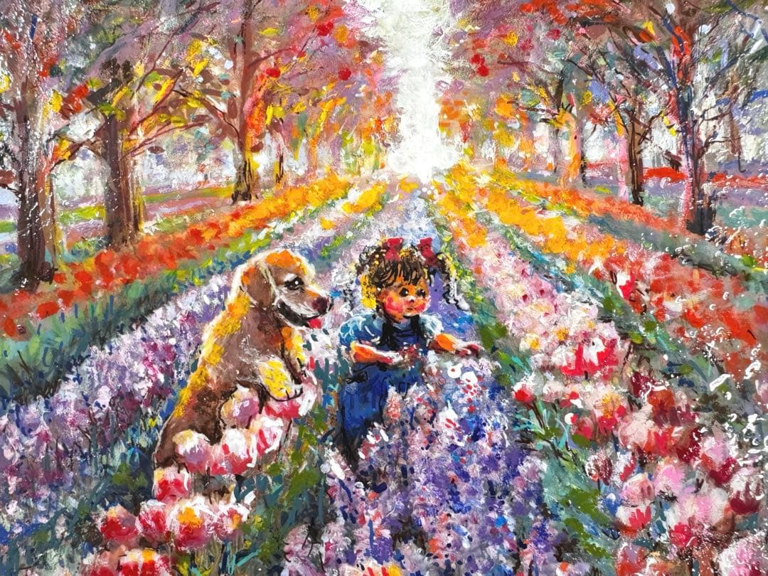 ○花咲き案内人‥ルカ　　　絵画原画