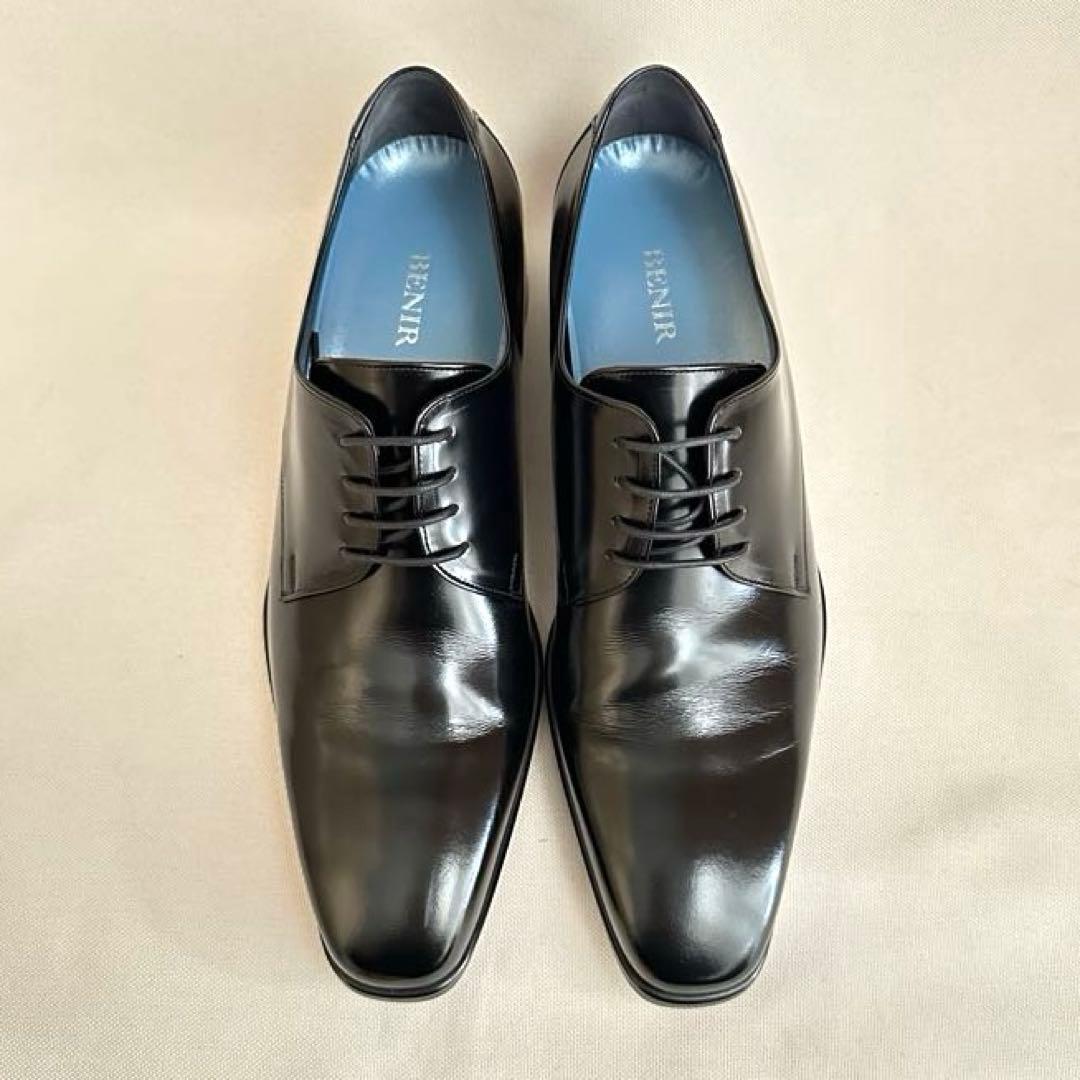 極美品✨ BENIR ベニル ブライダルシューズ プレーントゥ 本革 ブラック